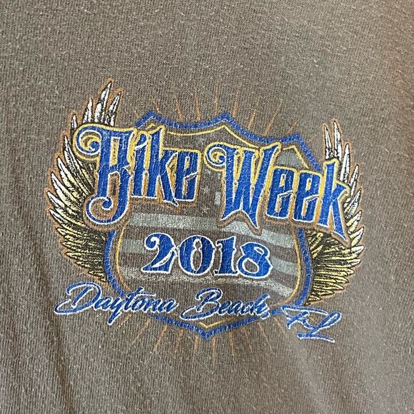 Bike Week 2018 XL casual short sleeve t-shirt FL eagle motorcycle casual travel - Picture 4 of 9